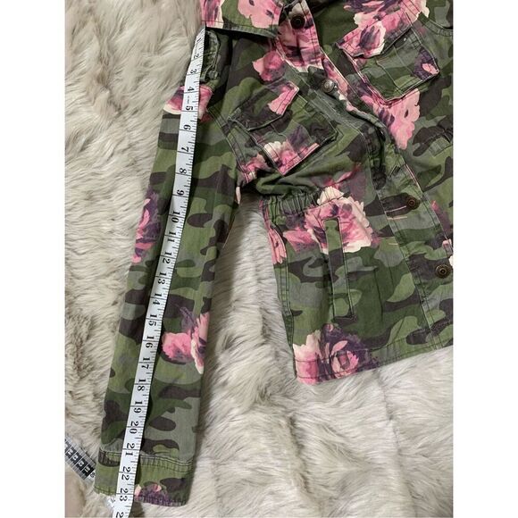 Gap Girls M Floral Camo Jacket - Picture 8 of 10